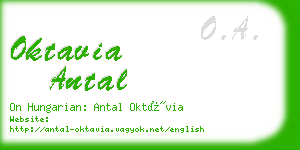 oktavia antal business card